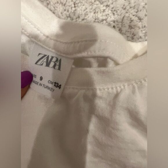 Zara girls My Best Option Pocket Short Sleeve T-Shirt Sz 9 - Picture 3 of 5